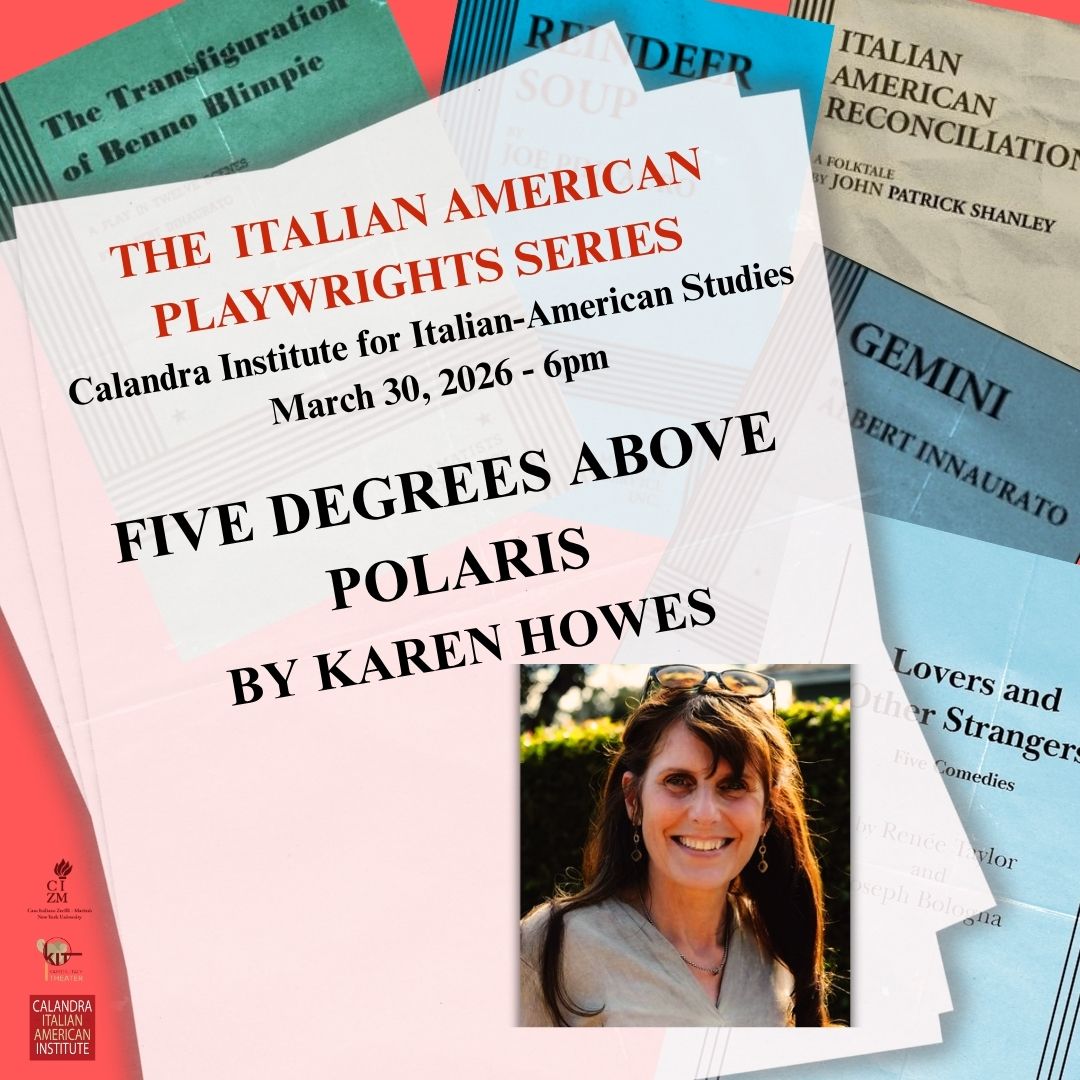 March 30 2026 THE ITALIAN AMERICAN PLAYWRIGHTS SERIES